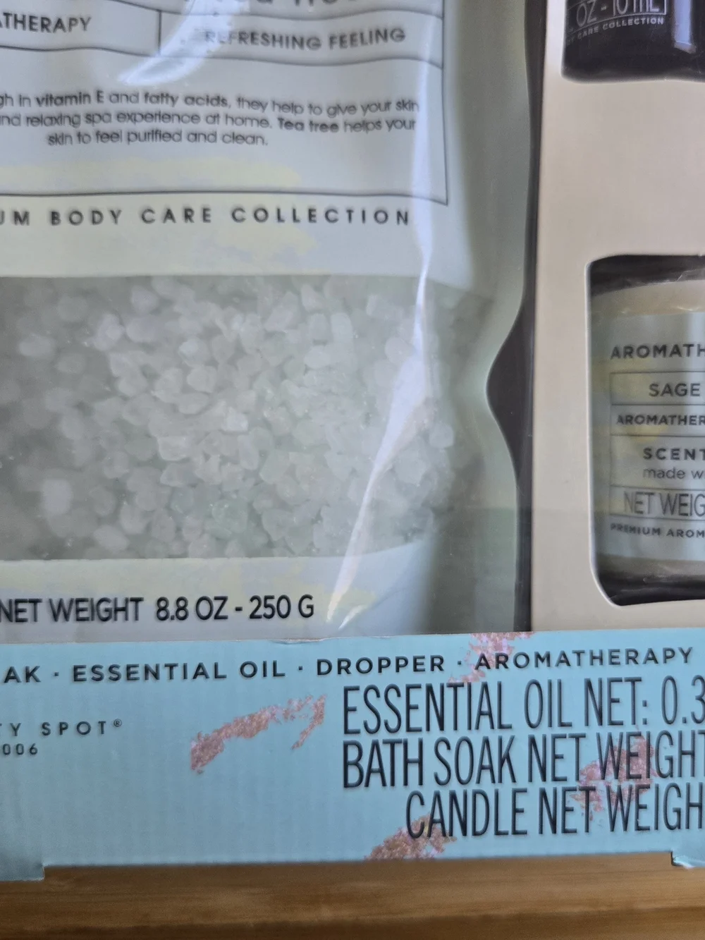 Bright & Shine Argan Oil + Tea Tree Bath Soak Set – White